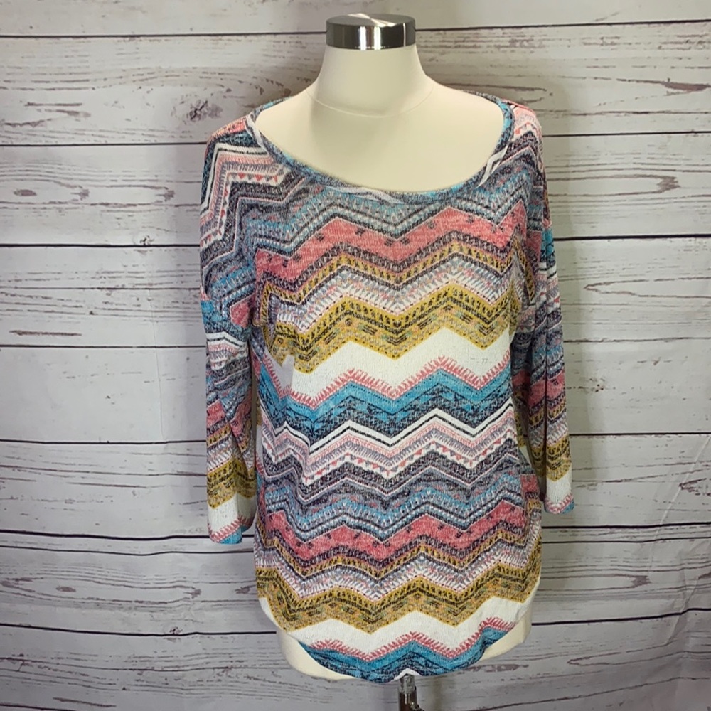 Almost Famous funky Boho top